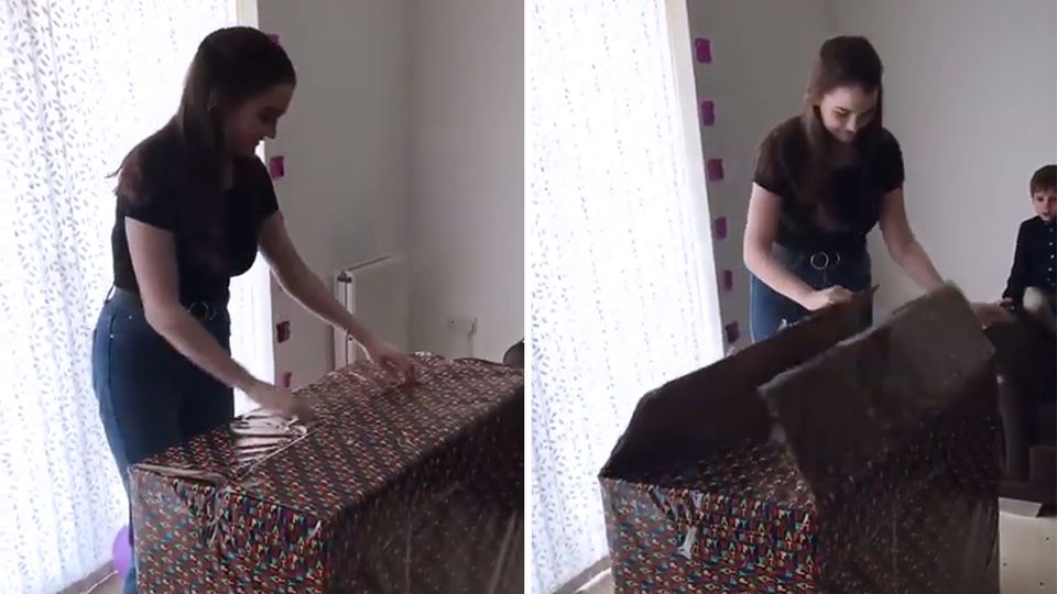 Junge Britin wird von Geschenk überrascht