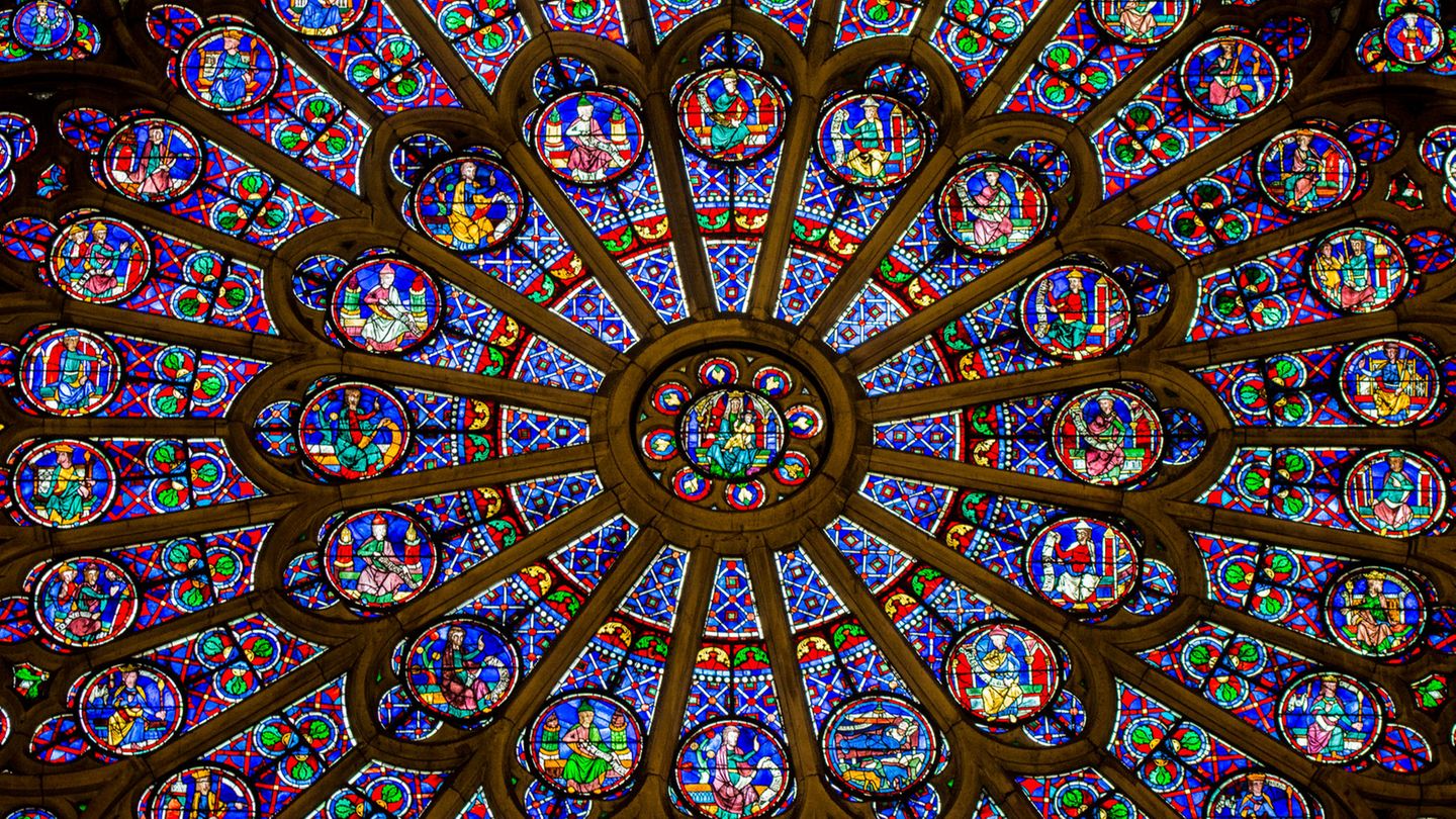 Notre-Dame Rosettenfenster