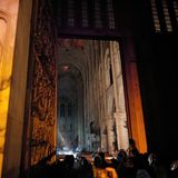 Eingang nach dem Brand