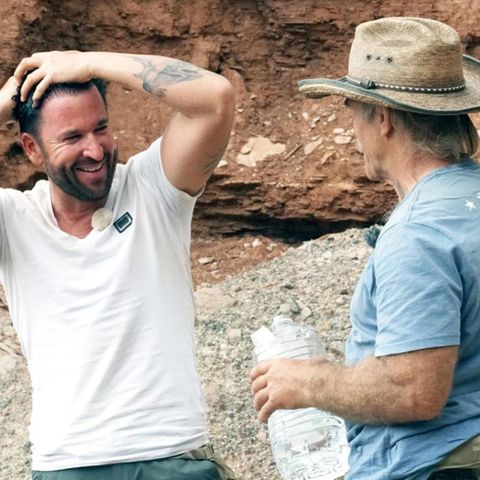Michael Wendler und Konny Reimann gemeinsam in der Wüste