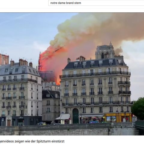 Auf Youtube wurden viele Bilder des Brandes in Notre Dame geteilt.
