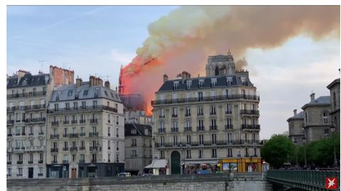 Auf Youtube wurden viele Bilder des Brandes in Notre Dame geteilt.