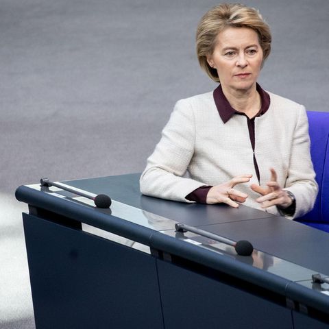 Verteidigungsministerin Ursula von der Leyen Anfang des Monats bei einer Sitzung im Bundestag. Die Ministerin produziert seit Monaten mit einer Berateraffäre Negativschlagzeilen