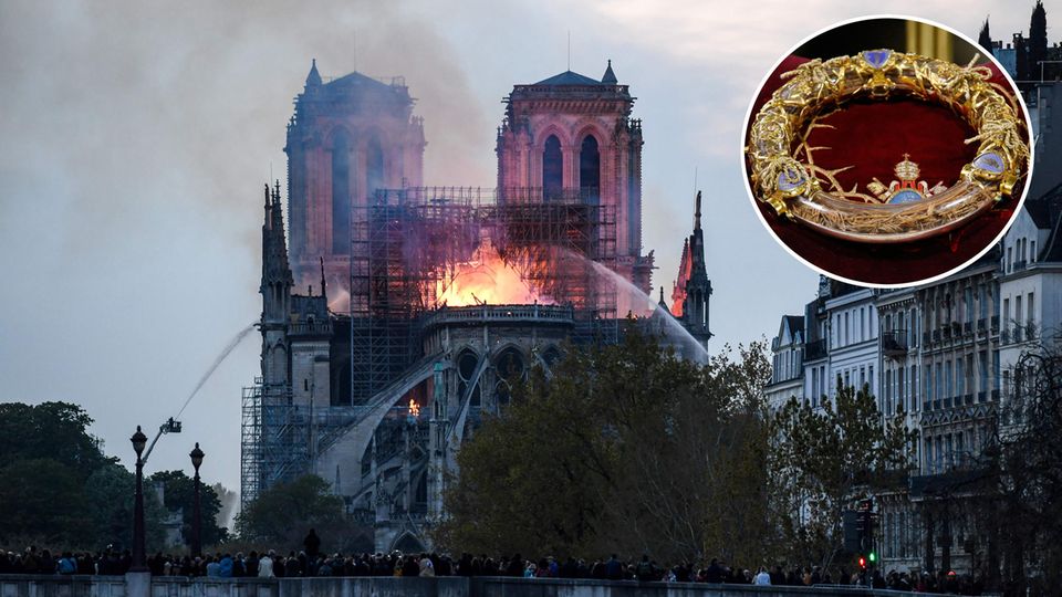 Feuer von Notre-Dame: Jesu Dornenkrone: Diese unbezahlbaren Schätze konnten aus den Flammen gerettet werden Feuer von Notre-Dame: Jesu Dornenkrone: Diese unbezahlbaren Schätze konnten aus den Flammen gerettet werden