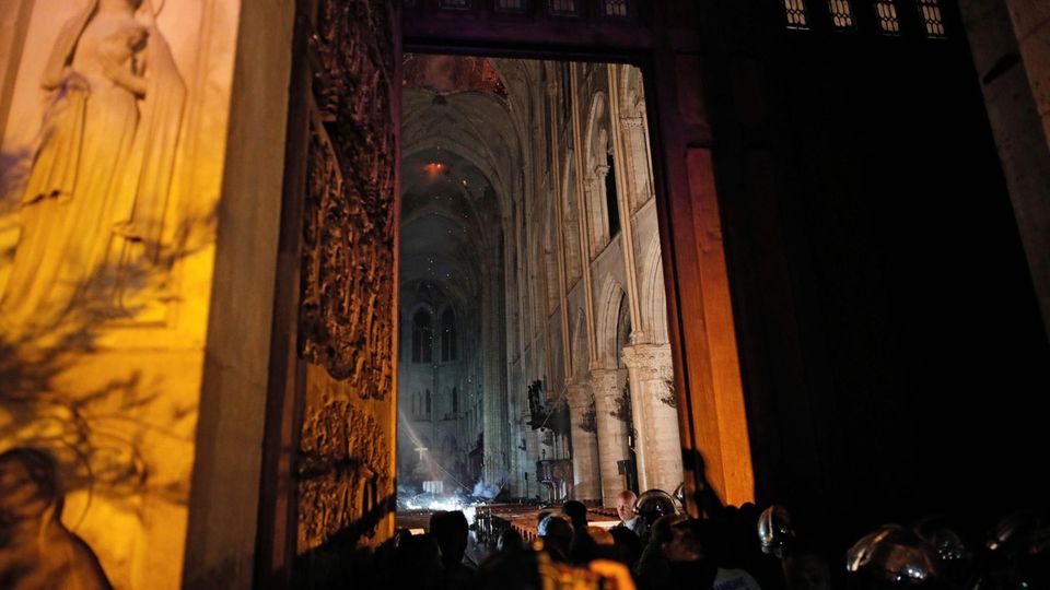 Blick in die Kathedrale des Notre-Dame