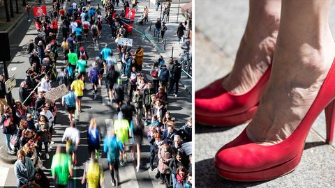 Beim Paris Marathon lief eine Frau einen Weltrekord in High Heels