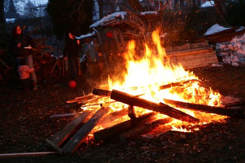 Osterfeuer Garten