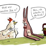 Oster-Cartoons: Hier sind die Eier versteckt!