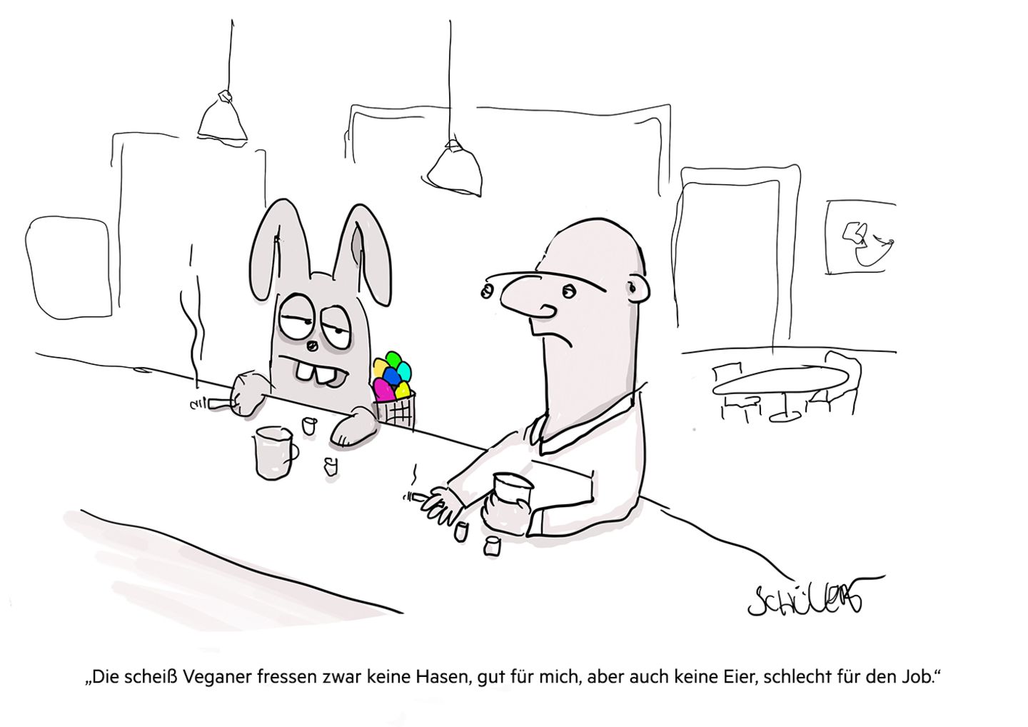 Oster-Cartoons: Hier sind die Eier versteckt!