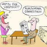 Oster-Cartoons: Hier sind die Eier versteckt!