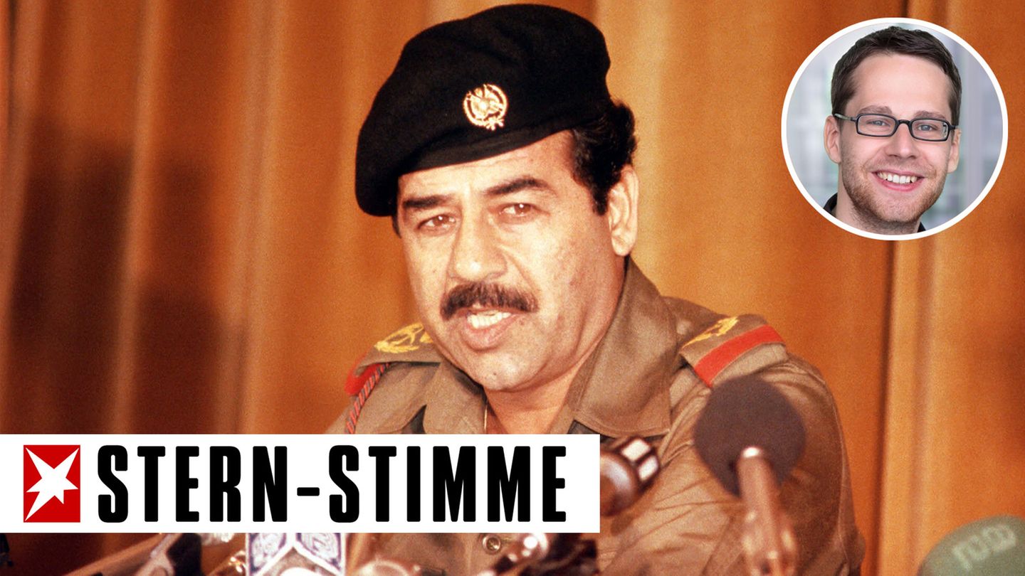 Lost in Nahost: Der frühere irakische Diktator Saddam Hussein mit Bart