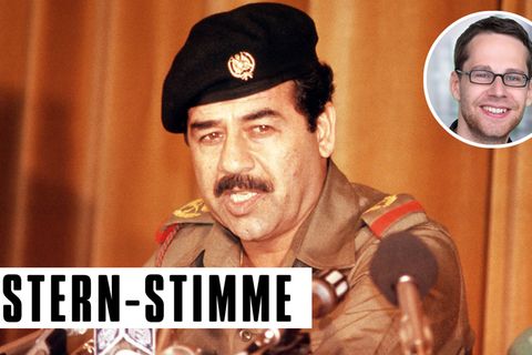 Lost in Nahost: Der frühere irakische Diktator Saddam Hussein mit Bart
