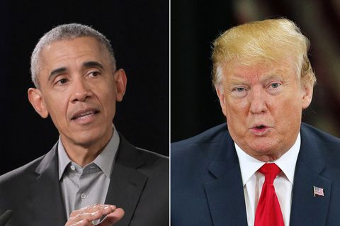 Barack Obama (l.) und Donald Trump