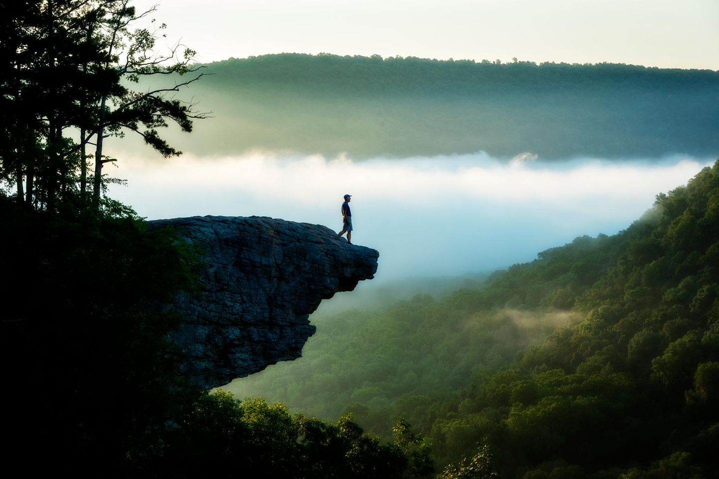 Hawksbill Crag Arkansas tödlicher Sturz