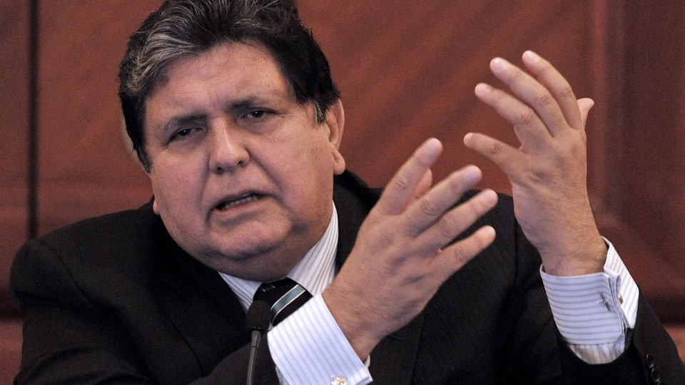 Gegen Perus ehemaligen Präsidenten Alan García  wurde wegen des Verdachts der Annahme von Bestechungsgeldern ermittelt