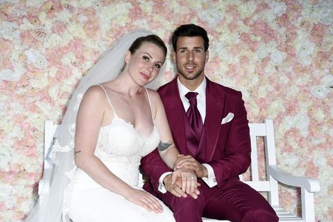 Caona Maron und Leonard Freier bei ihrer Hochzeit im Juni 2018