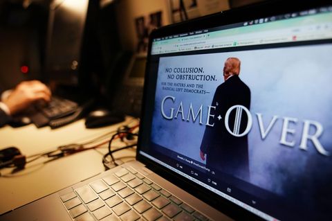 Game over - der Präsident macht es sich etwas einfach.