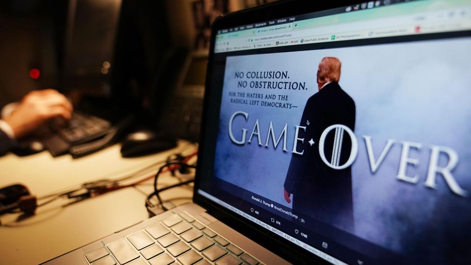 Game over - der Präsident macht es sich etwas einfach.