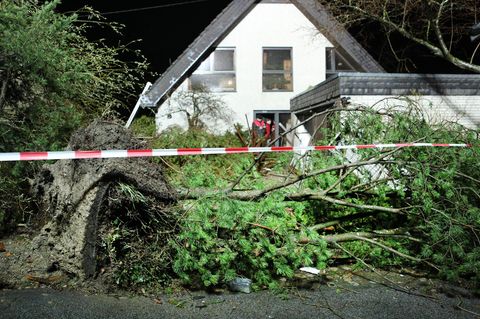 Sturmschaden an einem Einfamilienhaus
