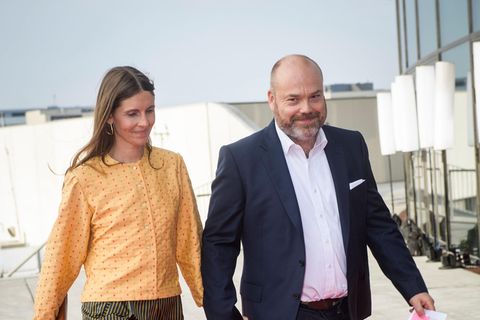 Anders Holch Povlsen und seine Frau kommen im Mai 2018 zum 50. Geburtstag von Prinz Frederik von Dänemark