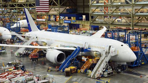 Die Produktion des Boeing 787, auch "Dreamliner" genannt, erfolgt in den USA an zwei Standorten