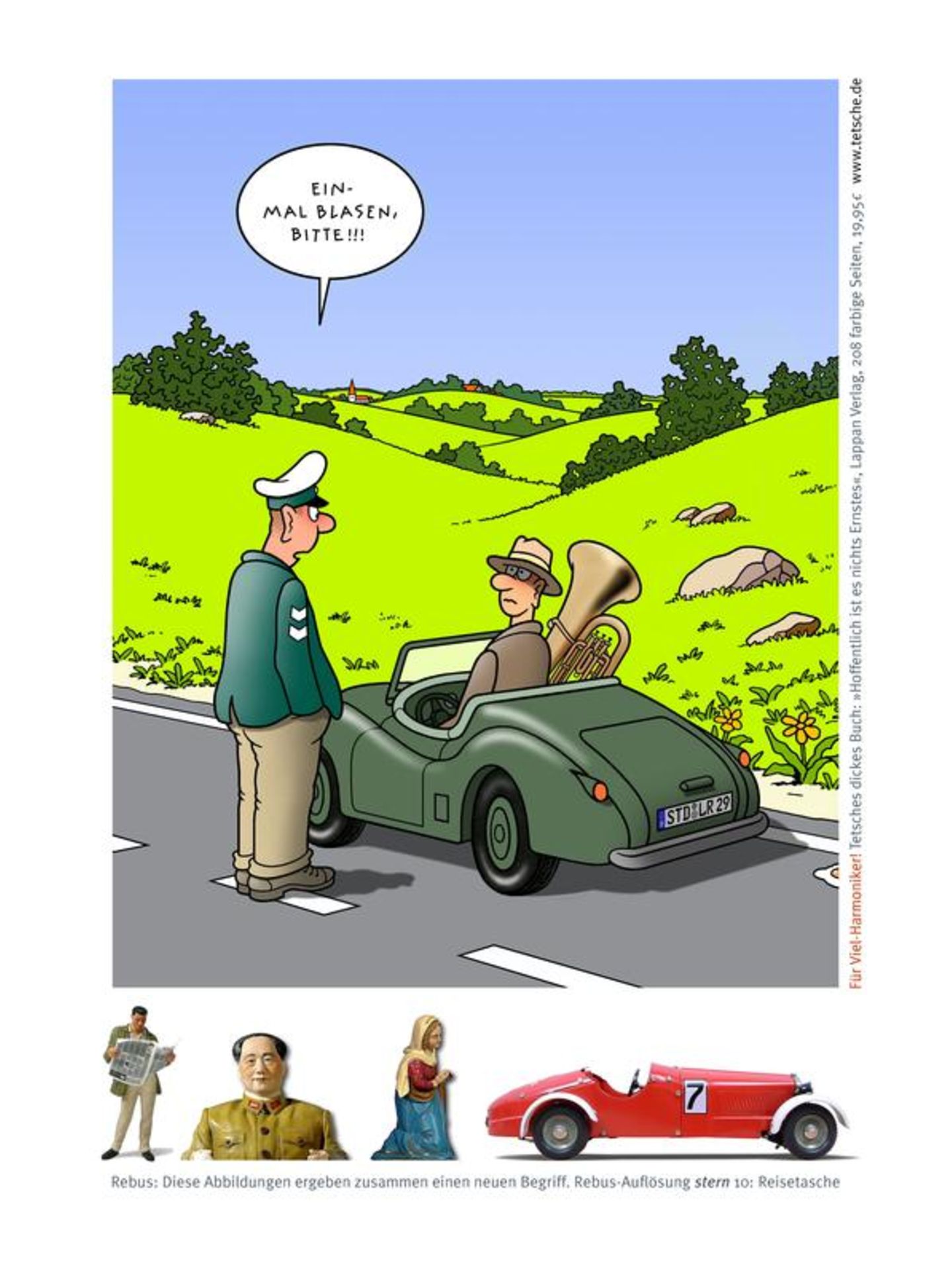 Auto-Cartoons: Was tankt eigentlich Helene Fischer?