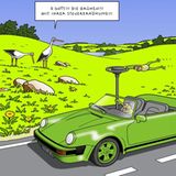 Auto-Cartoons: Was tankt eigentlich Helene Fischer?