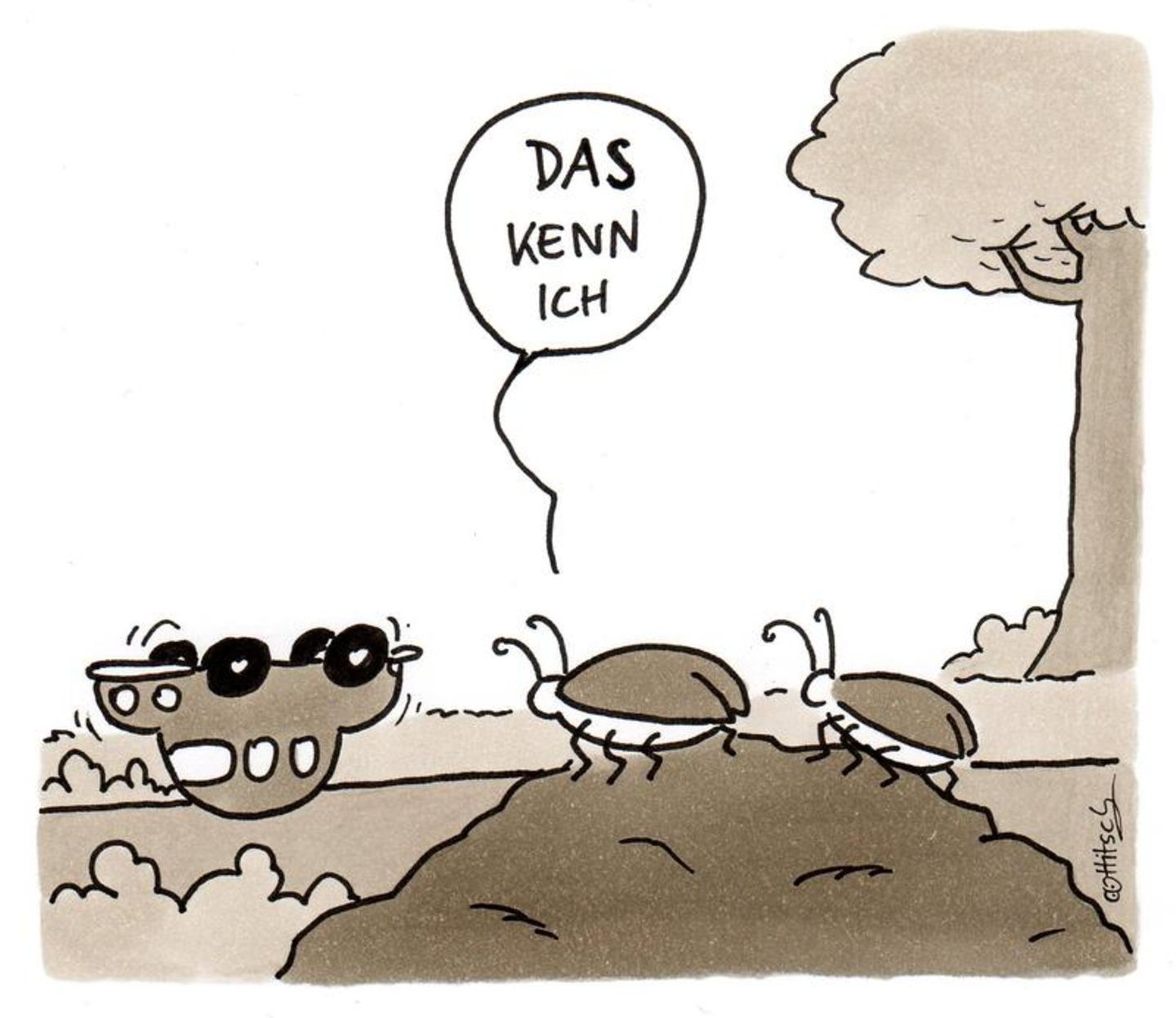 Auto-Cartoons: Was tankt eigentlich Helene Fischer?