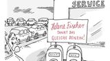 Auto-Cartoons: Was tankt eigentlich Helene Fischer?