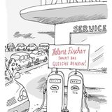 Auto-Cartoons: Was tankt eigentlich Helene Fischer?