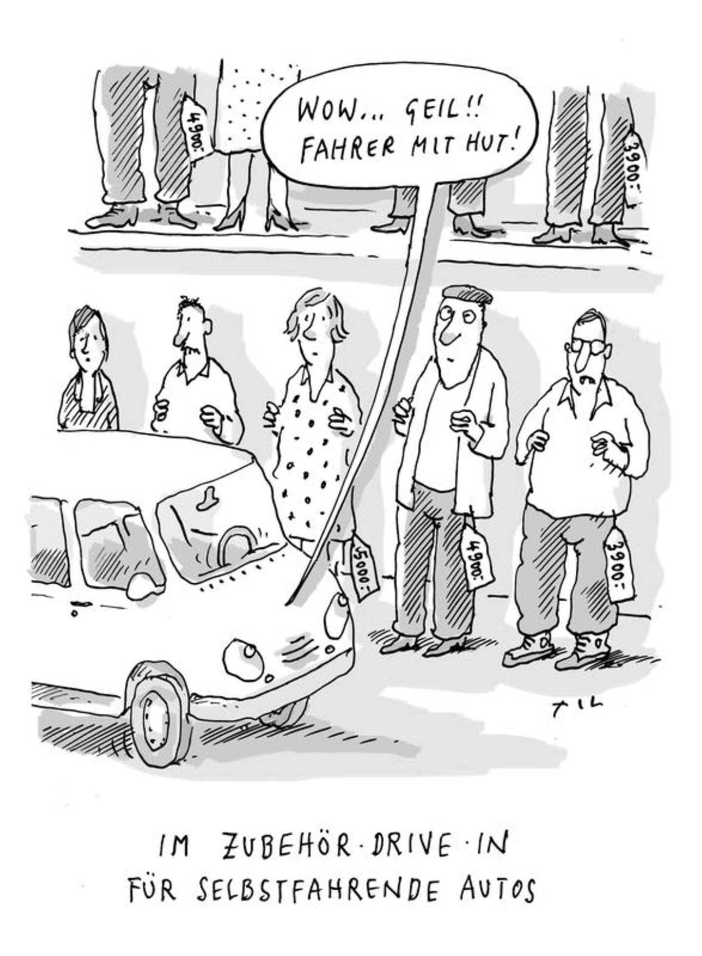 Auto-Cartoons: Was tankt eigentlich Helene Fischer?