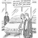 Auto-Cartoons: Was tankt eigentlich Helene Fischer?