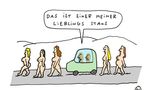Auto-Cartoons: Was tankt eigentlich Helene Fischer?