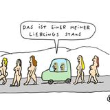Auto-Cartoons: Was tankt eigentlich Helene Fischer?