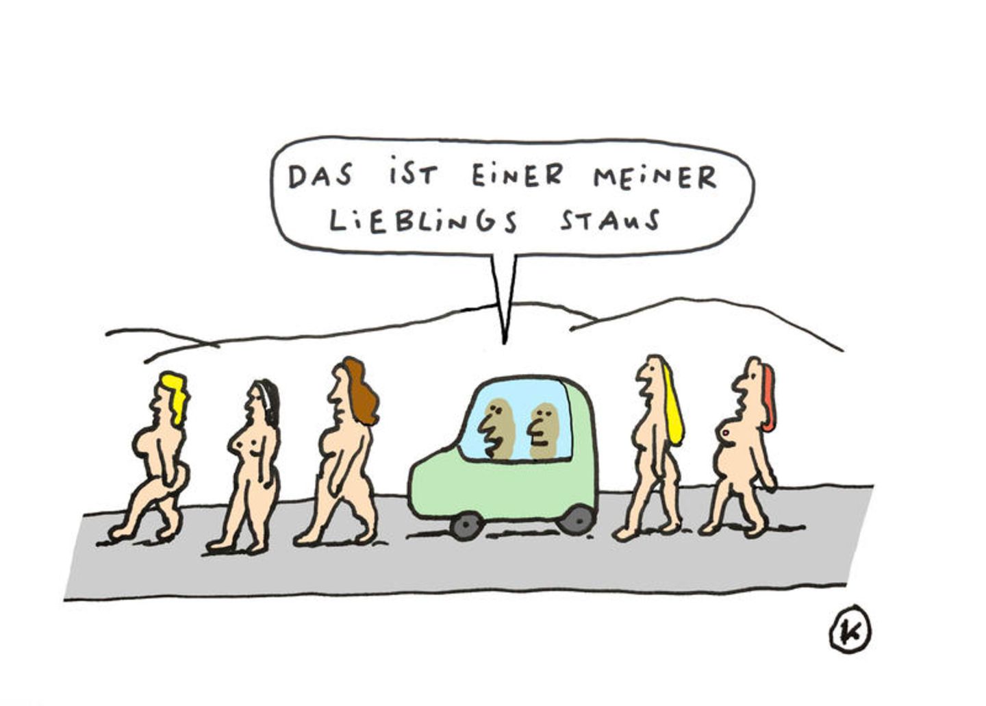 Auto-Cartoons: Was tankt eigentlich Helene Fischer?