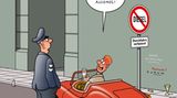Auto-Cartoons: Was tankt eigentlich Helene Fischer?