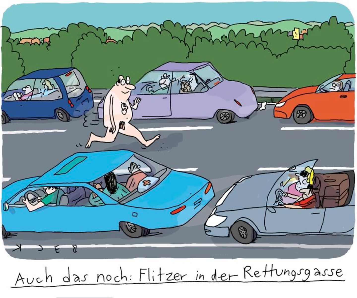 Auto-Cartoons: Was tankt eigentlich Helene Fischer?