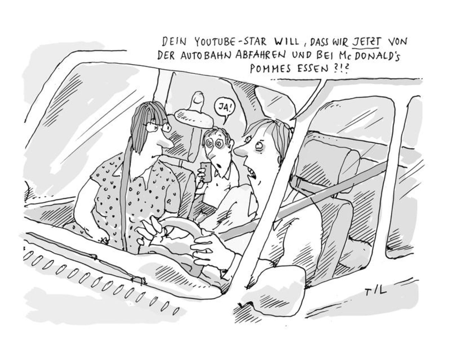 Auto-Cartoons: Was tankt eigentlich Helene Fischer?