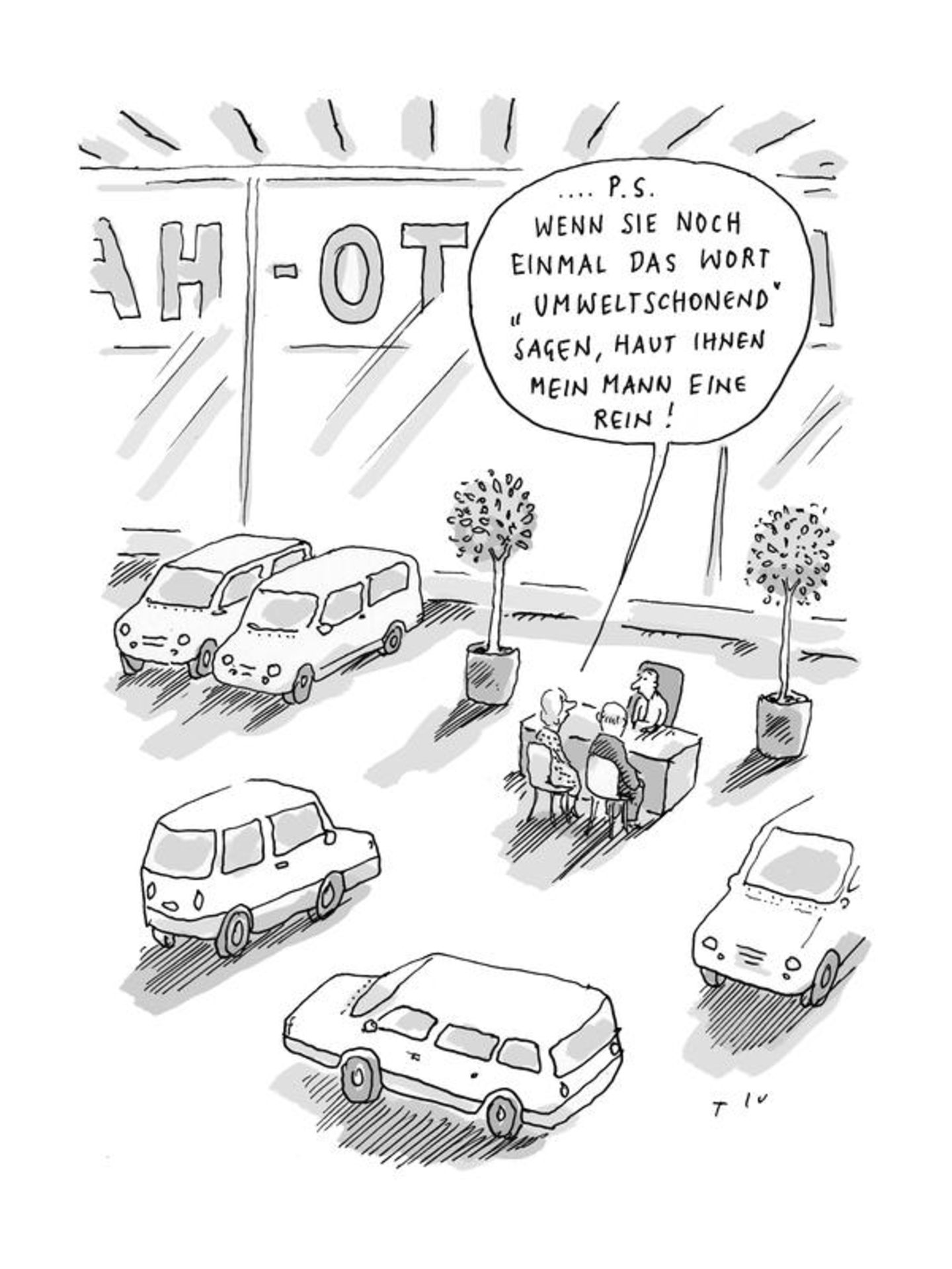 Auto-Cartoons: Was tankt eigentlich Helene Fischer?
