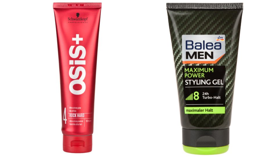 Das Haargel von Osis+ ist "gut" (1,7) und kostet 10,40 Euro (150 Milliliter). Die Variante der dm-Eigenmarke Balea ist ebenfalls "gut" (1,8) und kostet nur 1,55 Euro (150 Milliliter).