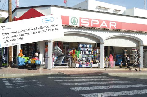 Spar-Supermarkt, Twitter-Beitrag