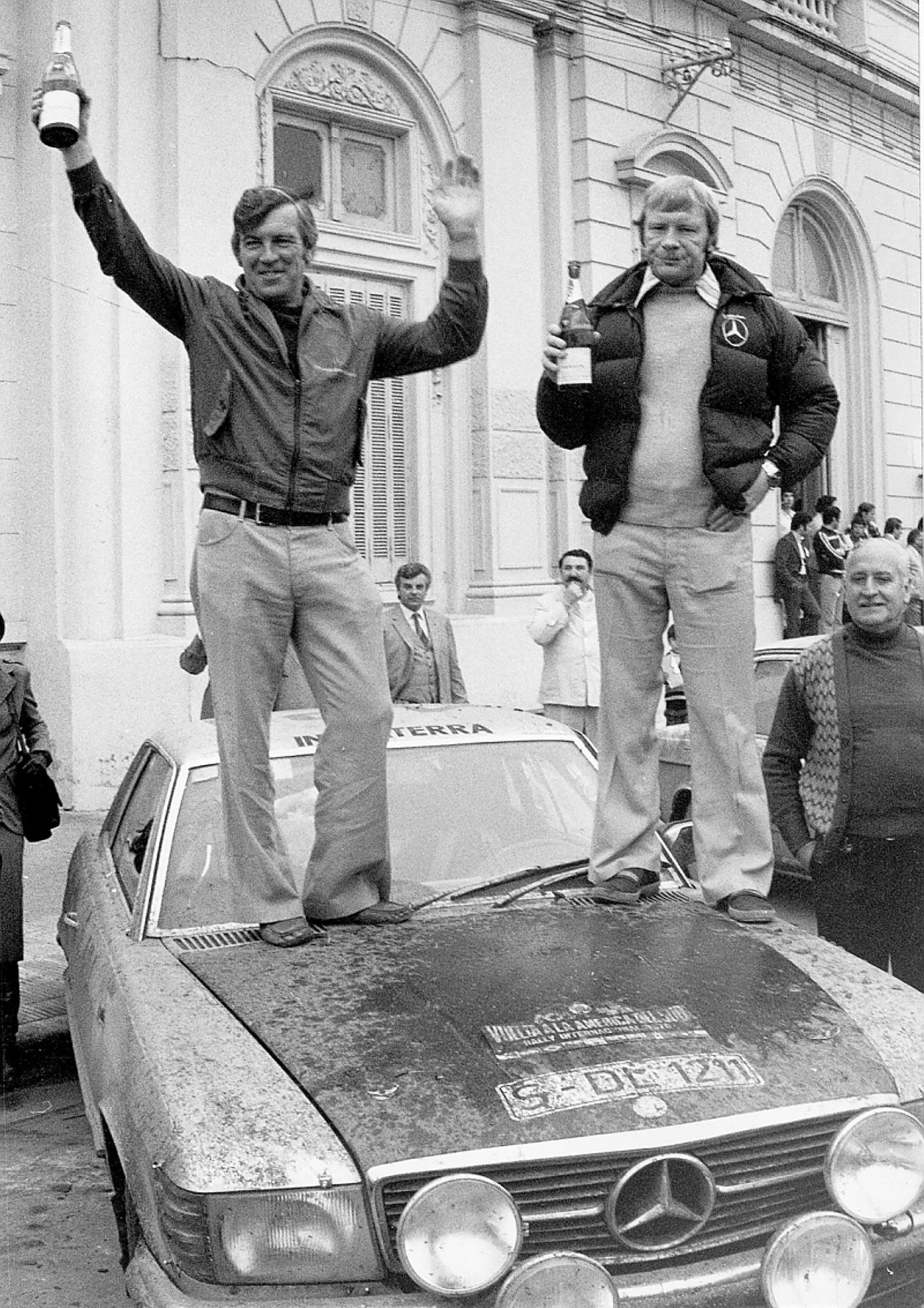 Mercedes 450 SLC - C107 mit Andrew Cowan and Colin Malkin