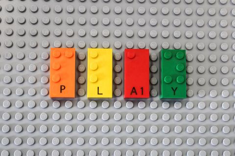 Legosteine mit Buchstaben