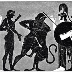 Athene und Hermes und der Nemeische Löwe