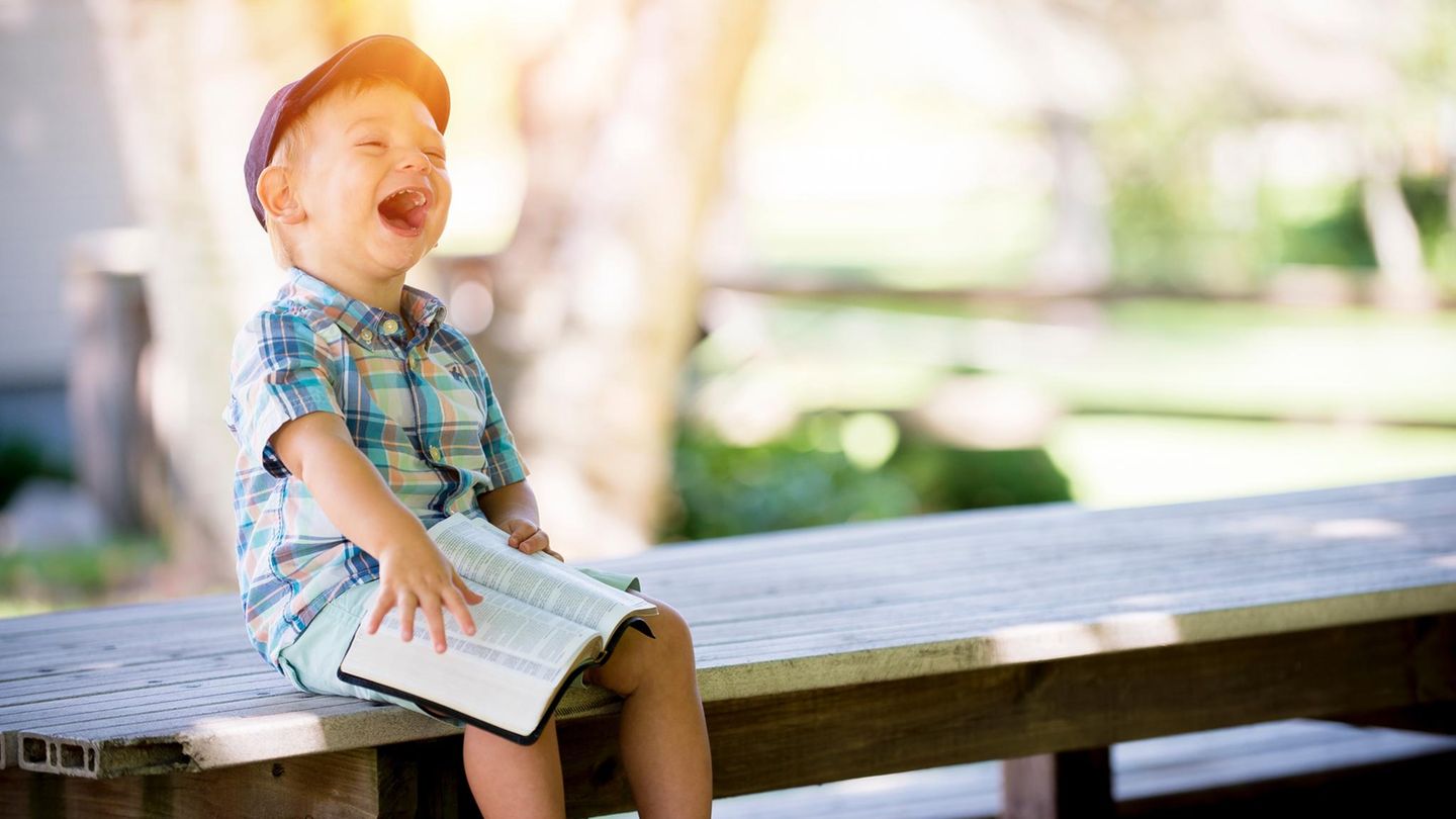 Zum Glück gibt's mit Kindern auch im größten Trubel immer was zu lachen!
