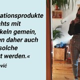 Influencerin Maja Bogojević      "Als Menstruierende sehe ich mich ständig mit unangenehmen Dingen konfrontiert: Schmerzen. Stigmata. Blut. Als wäre das nicht genug, geben Menstruierende im Leben zusätzlich dann auch noch knapp 21.700 Euro - einundzwanzigtausendsiebenhundert (!) Euro - aufgrund ihrer Menstruation aus. Dass dies für mich kein Luxus ist, zeigt dass ich mit diesem Geld liebend gerne andere Dinge kaufen würde als Schmerztabletten und Menstruationsprodukte. Besonders als Person mit Endometriose und höllischen Schmerzen wünsche ich mir ständig, nicht zu menstruieren. Aber ein ermäßigter Steuersatz von 7 Prozent wäre auch schon ein guter Start. Menstruationsprodukte haben nichts mit Luxusartikeln gemein, und sollten daher auch nicht als solche versteuert werden. #keinluxus"