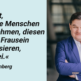 Politiker (MdB CDU) Marcus Weinberg  "Damenhygiene gehört zum Grundbedarf von 50 Prozent der Bevölkerung, wird aber voll besteuert. Das ist eine Benachteiligung von Frauen, die wir abschaffen sollten. Die Zeit, in der die Menschen es hinnehmen, diesen Teil von Frausein zu tabuisieren, ist vorbei. Daher lasst uns über die Reduzierung der Mehrwertsteuer für Tampons, Binden und ähnliches sprechen."