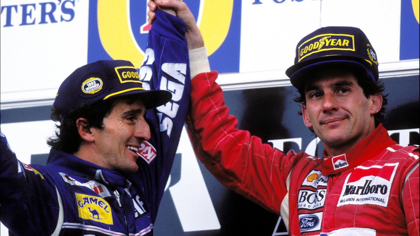 Ayrton Senna und Alain Prost Ayrton Senna und Alain Prost