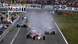 Ayrton Senna auf dem Hockenheimring