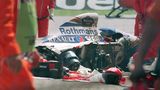 Das Wrack des Wagens von Ayrton Senna